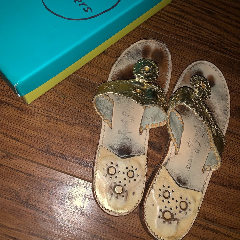 Jack Roger’s gold sandal